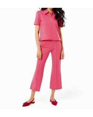 Addison Bay Ponte Waverly Pants - Red