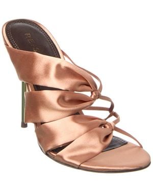 Reiss Monroe Satin Mule - Pink