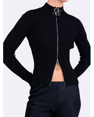 NonChalant Label Dion Belt Cardigan - Black