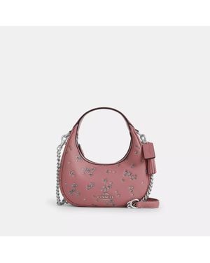 COACH Carmen Mini Crossbody Bag With Star Print - Pink