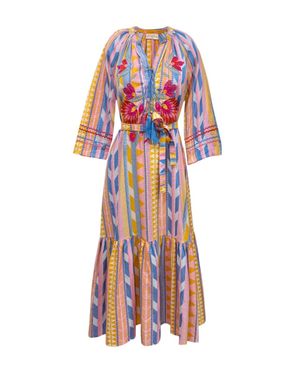 Miss June Naya Long Dress - White