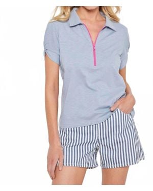 Lisa Todd Knot It Polo Tee - Blue