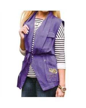 Gameday Couture Lsu Logo Drawstring Vest - Purple