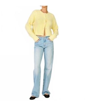 Line & Dot Buttercup Long Sleeve Cardigan - Blue