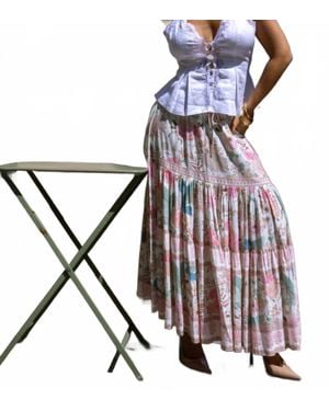 Strawberry Paris Osirius Maxi Skirt - White