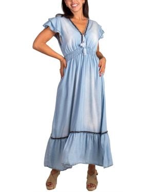 Gigi Moda Amara Maxi Dress - Blue