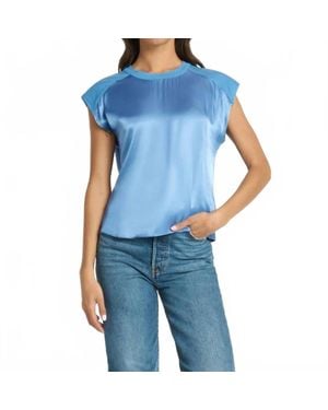 Nation Ltd Enya Boxy Top - Blue
