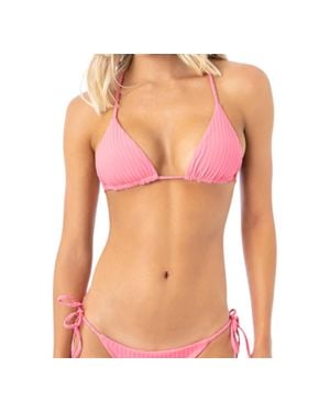 Maaji Sliding Triangle Bikini Top - Pink