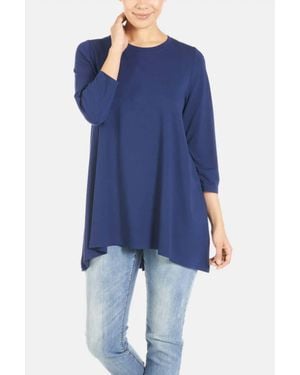 Coco + Carmen Essential Crewneck Tunic - Blue