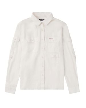 Amundsen Linen Button Down Shirt - White