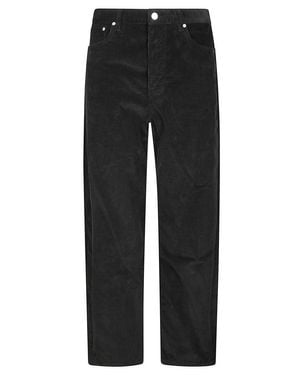 Studio Nicholson Wide Leg Forward Seam Pants - Black