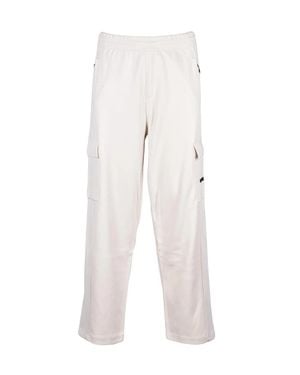 EA7 Relaxed Fit Tracksuit Pants With Cargo Pockets - White