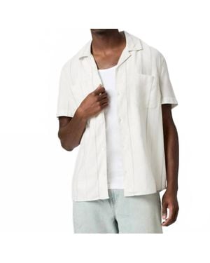 PAIGE Jacobson Short-Sleeve Shirt - White