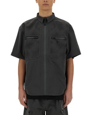 Alpha Industries Laser Cut Short Sleeve Shirt - Black