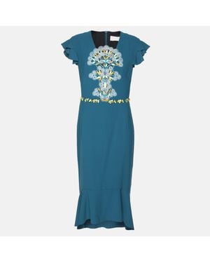 Peter Pilotto Crepe Dress - Blue