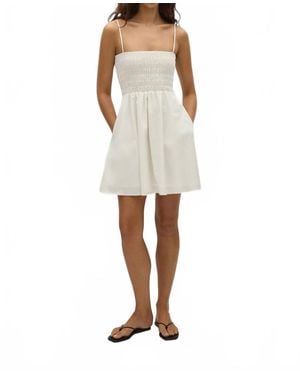 Faithfull the Brand Jean Mini Dress - White