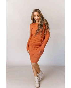 Ampersand Ave Better Than Basic Midi Dress - Orange