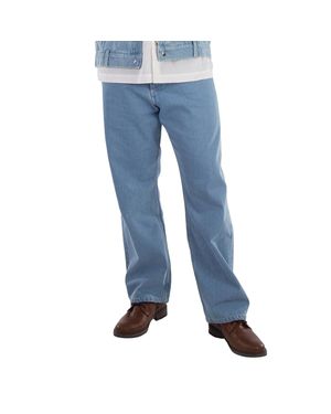 Nanushka Gannon Straight Leg Jeans, Waist Size 36" - Blue