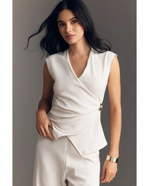 Maeve Hardware Wrap Top - Gray