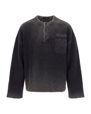 Represent Vintage Hanley Distressed Knit Sweater - Blue