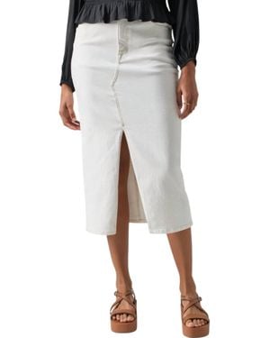 Sanctuary Denim Midi Skirt - Gray