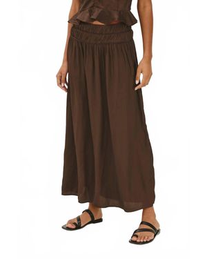 Rails Nara Midi Skirt - Brown