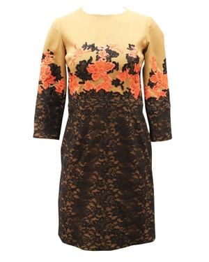 Erdem Lace Embroidered Shift Dress - Multicolor