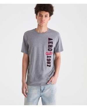 Aéropostale New York 1987 Appliqué Graphic Tee - Black