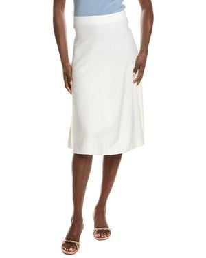 Minnie Rose Fit & Flare Skirt - White