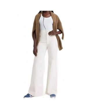 Levi's Premium Ribcage Bell Corduroy Jeans - White
