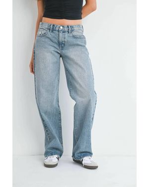 Just Panmaco Inc. Low Rise Baggy Slouch Jeans - Blue