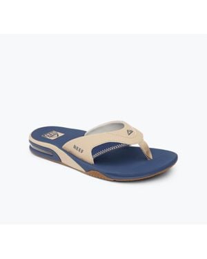 Reef Fanning Flip-Flops With Built-In Bottle Opener - Blue