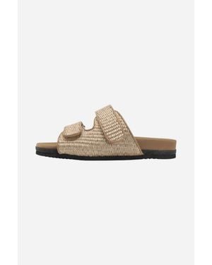 Roam Double Slider Sandals - White