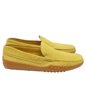 Tod's Rubber Sole Loafers - Yellow