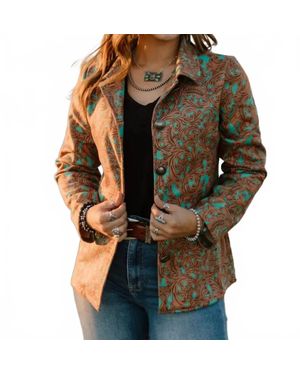 Sterling Kreek Grand Entry Glam Blazer - Brown