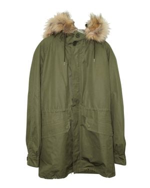 Sandro Faux Fur-Trimmed Parka - Green