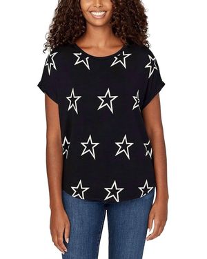 Buffalo David Bitton Crewneck Short Sleeve Top - Black