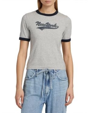 Rag & Bone Ny Mica Ringer Tee - Blue