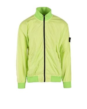 Stone Island Zip-Up Cotton-Blend Bomber Jacket - Green
