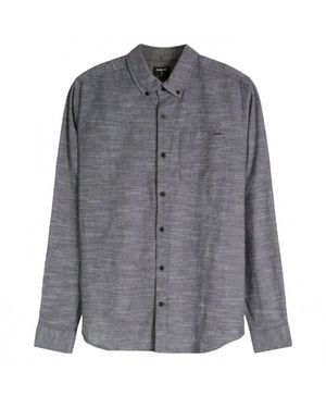 Hurley One And Only Stretch Long Sleeve Shirt - Gray