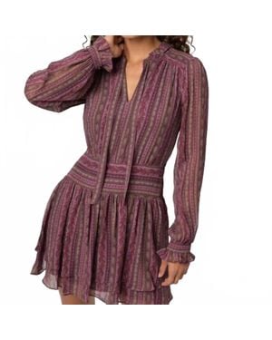 PAIGE Nantes Mini Dress - Purple