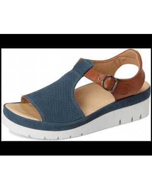 Samuel Hubbard Shoe Co. Portola T-Strap Shoes - Blue