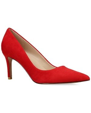 Pelle Moda Lizel Suede Pump - Red