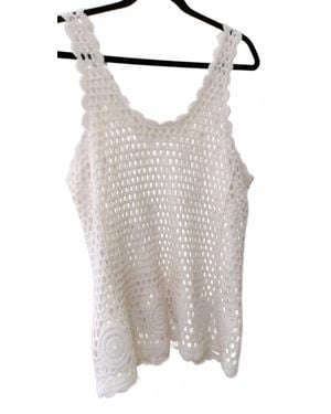 Keren Hart Crocheted Tank Top - White