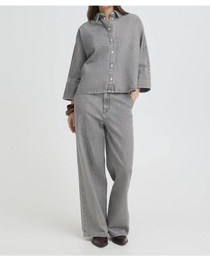 B.Young Kimu Snap Front Jacket - Gray