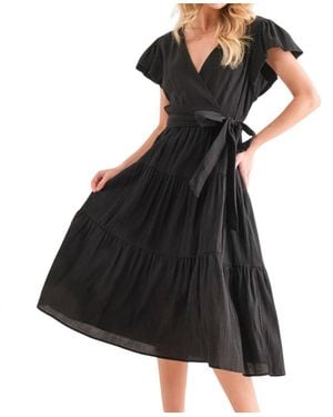 And The Why Leap Of Faith Midi Dress - Black
