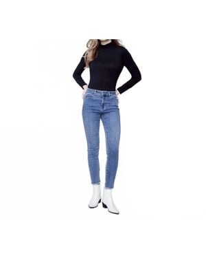 Charlie b Tulip Back Hem Jeans - Blue