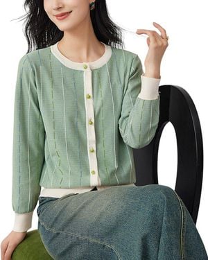 OUNIXUE Cardigan - Green