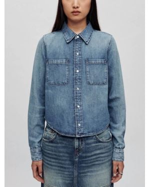 RE/DONE Slim Denim Shirt - Blue