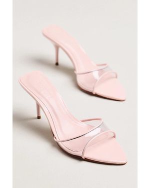 SCHUTZ SHOES Elodie Vinyl Mule Heels - Pink